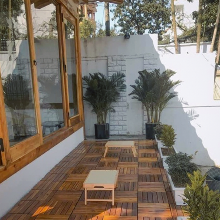 Wood Interlocking 6-bar Tiles