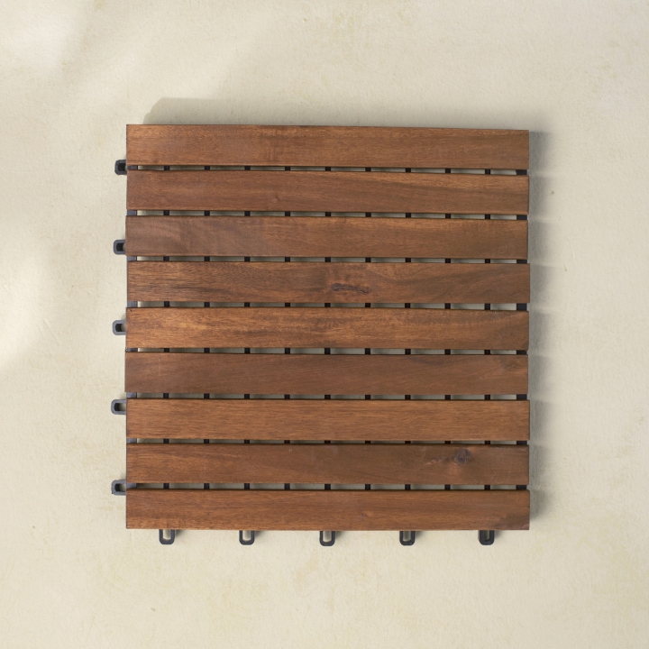 Wood Interlocking 9-bar Tiles